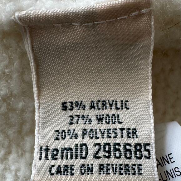 LL Bean Women’s Wool Blend Cream Thin Knit Turtleneck Long Sleeve Sweater Small - Picture 10 of 12